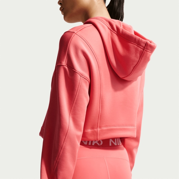 Nike Pro Felpa - Sea Coral/White