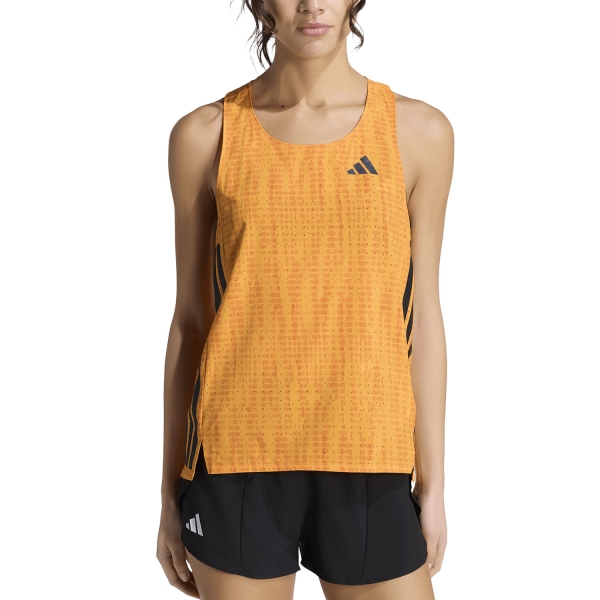 Canotta Running Donna adidas adizero Canotta  Pure Tangerine/Pure Orange KA2912