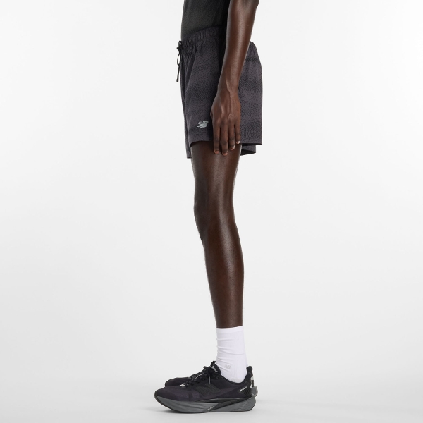 New Balance RC Printed 5in Pantaloncini - Black/Grey