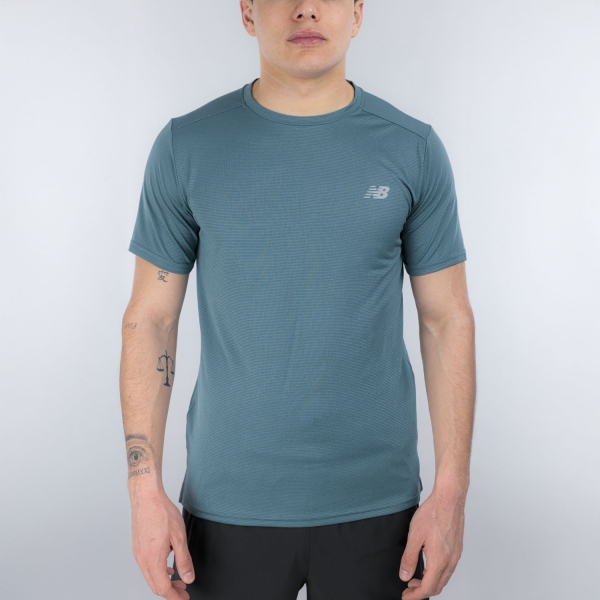 Men's Running T-Shirt New Balance Performance TShirt  Big Teal MT41222AAZ