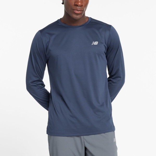 Men's Running Shirt New Balance Sport Essentials Shirt  NB Navy MT41225NNY