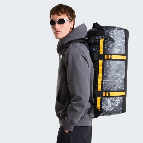 The North Face Base Camp M Duffle - Anthracite Grey/Conrad Topos Print/Summit Gold