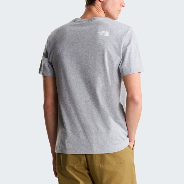 The North Face Evolution Half Dome T-Shirt - TNF Pale Grey Heather/TNF White