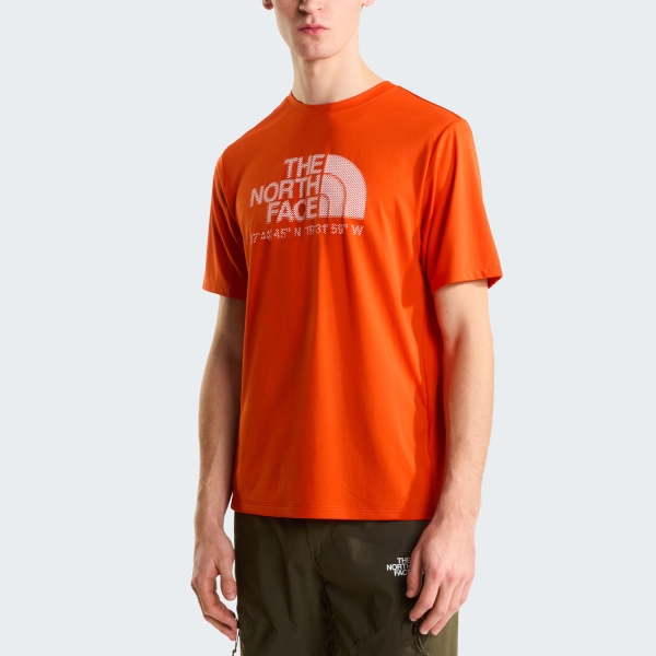  The North Face 24/7 Logo Graphic TShirt  Lava Red NF0A8BEJG6L