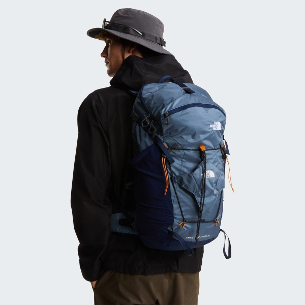 The North Face Trail Lite Speed 30 Backpack - Granite Grey/Summit Navy/Dust Orange