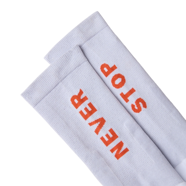 The North Face Never Stop Socks - TNF White/Acrylic Orange