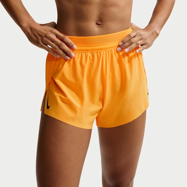 Women's Running Shorts Nike Aeroswift 3in Shorts  Laser Orange/White/Black FN2328845