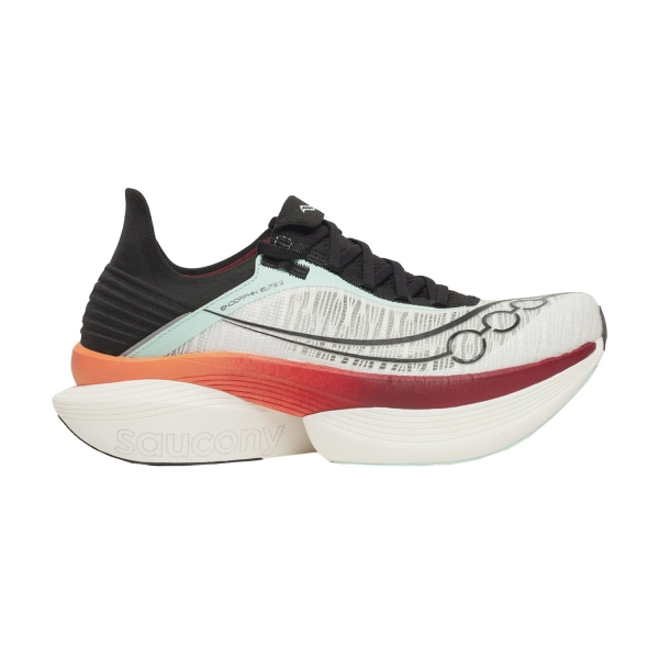 Scarpe Running Performance Donna Saucony Endorphin Elite 2  White/Crimson S30994172