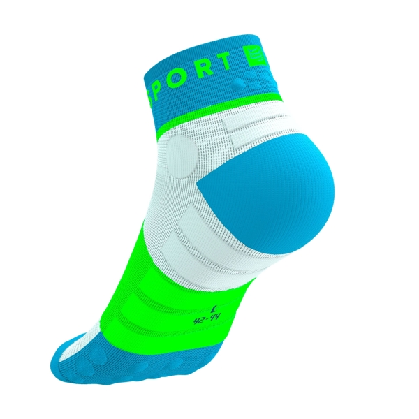 Compressport Ultra Trail Low V2.0 Calze - Norse Blue/Neon Green