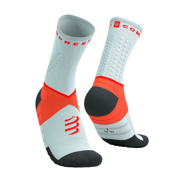 Compressport Ultra Trail V2.0 Calze - Gray Violet/Tigerlily