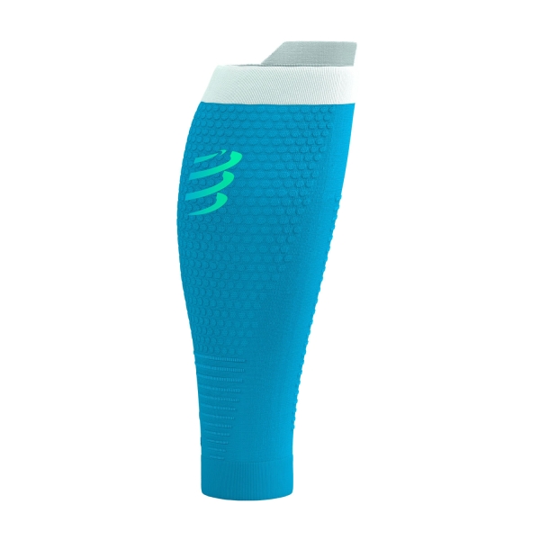 Compressport R2 3.0 Gambaletti a Compressione - Norse Blue/White