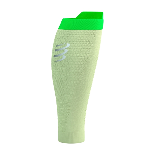 Compressport R2 3.0 Gambaletti a Compressione - Lime/Neon Green