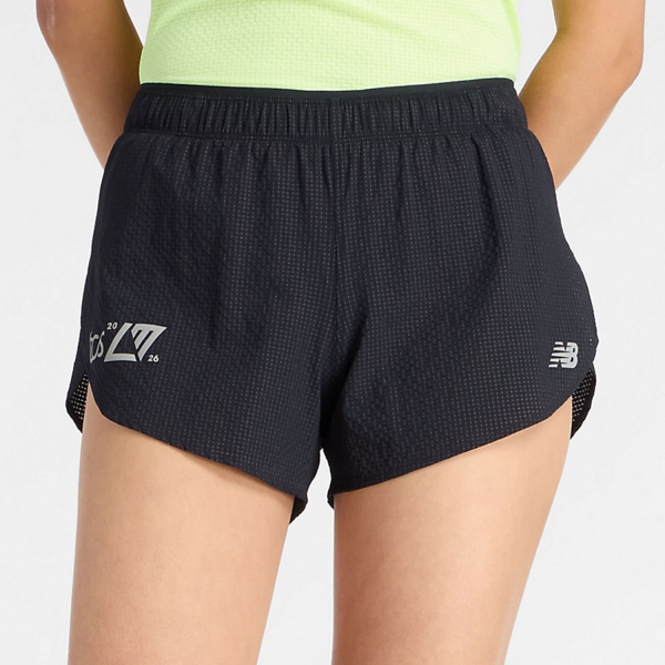 Pantaloncini Running Donna New Balance London Edition RC Ultra Light 3in Pantaloncini  Black WB61S4MRBK