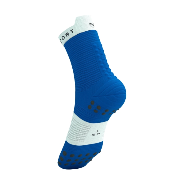 Compressport Pro Racing V4.0 Run High Socks - Princess Blue/White