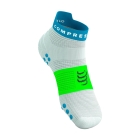 Compressport Pro Racing V4.0 Logo Calze - Star White/Orient Blue