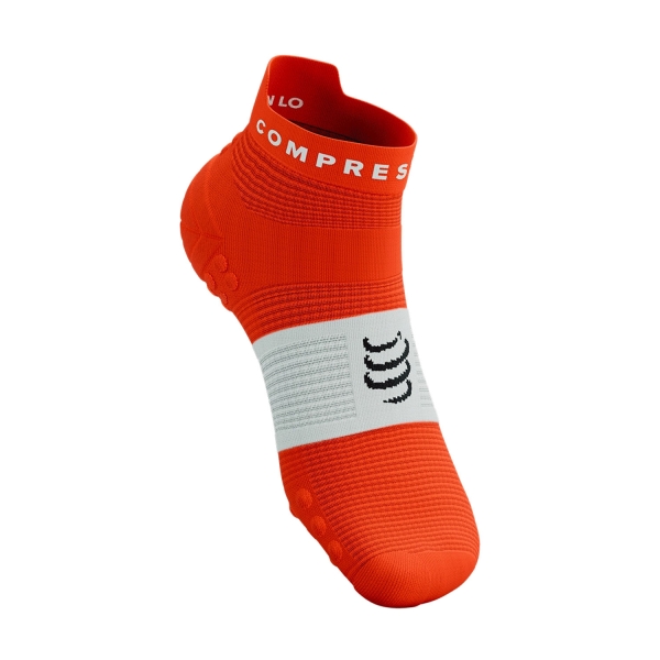 Calcetines Compressport Pro Racing V4.0 Logo Calcetines  Tigerlily/White XU00047B3182