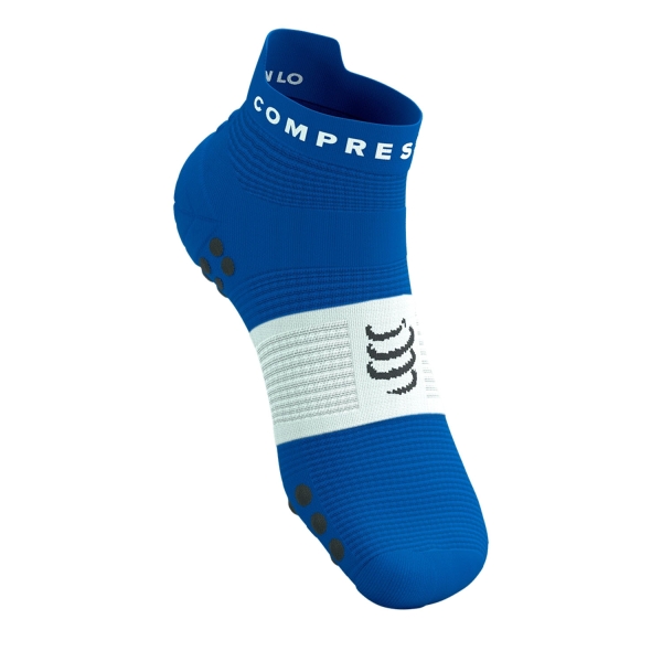 Calze Compressport Pro Racing V4.0 Logo Calze  Princess Blue/White XU00047B5161