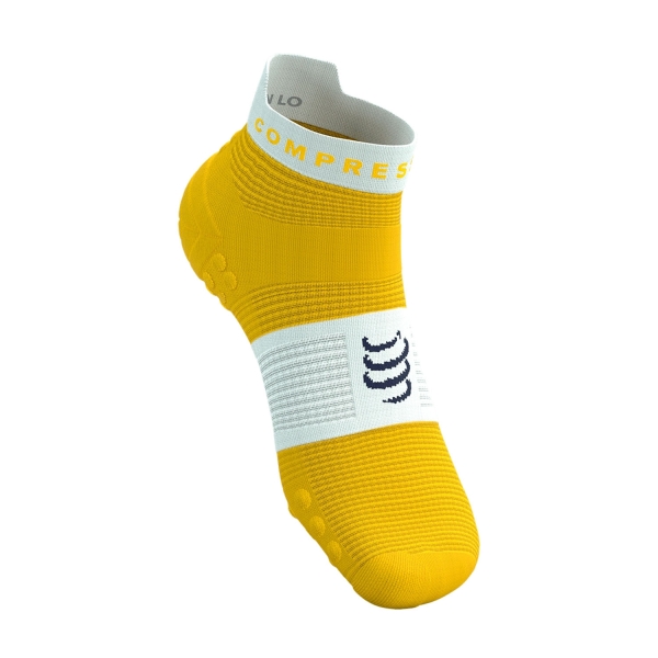 Calcetines Compressport Pro Racing V4.0 Logo Calcetines  Lemon/White XU00047B7061