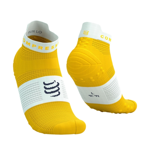 Compressport Pro Racing V4.0 Logo Calze - Lemon/White