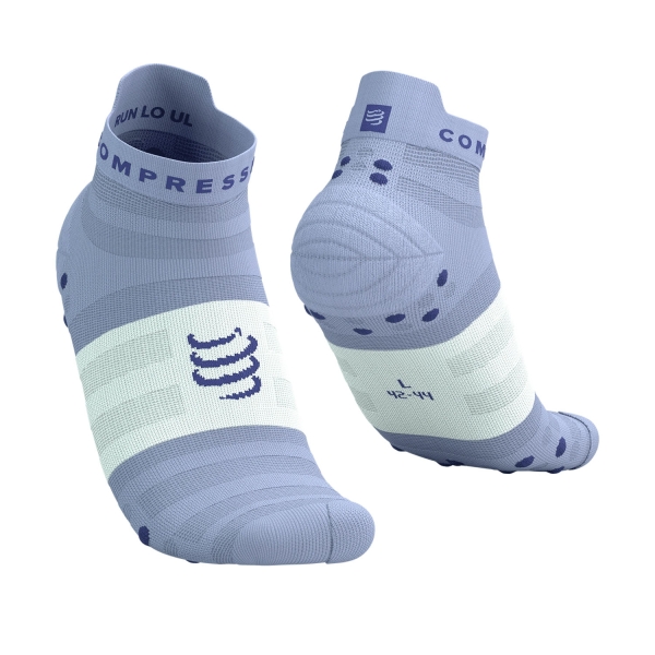 Compressport Pro Racing V4.0 Ultralight Logo Calcetines - Lavender/White