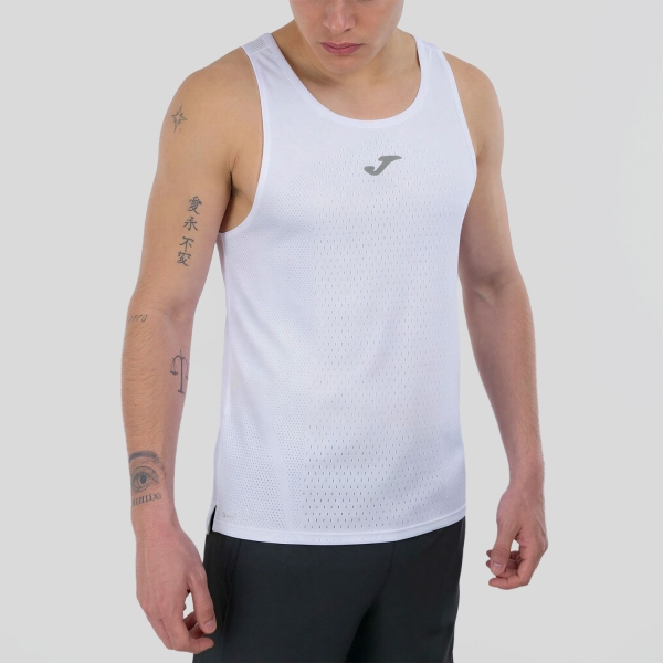 Camisetas sin Mangas Trail Running Hombre Joma Marathon II Top  White 104422.200