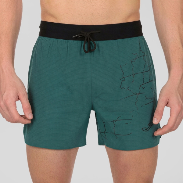Pantalone cortos Running Hombre Joma RCity Ozone 4.5in Shorts  Green/Turquoise 104524.346