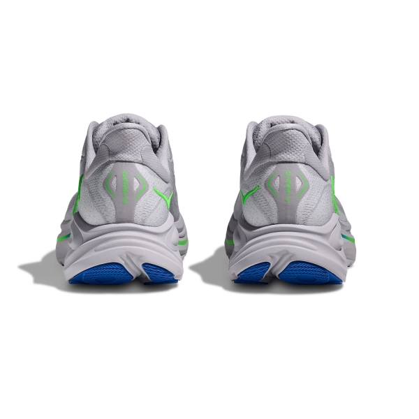Hoka Clifton 10 - Ash Grey/Neon Green