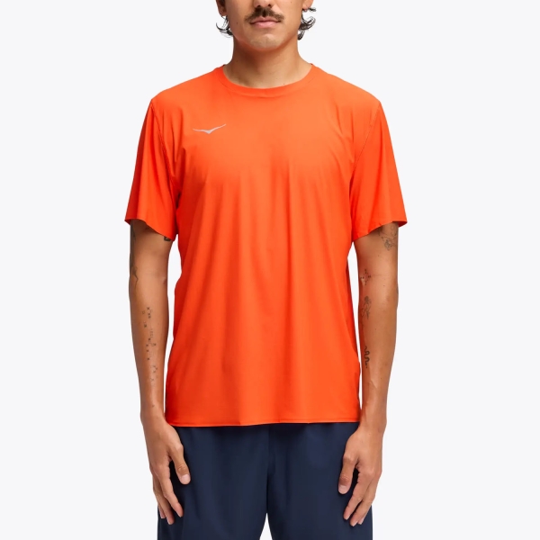 Men's Running T-Shirt Hoka Airolite TShirt  Lava 1175771LVA