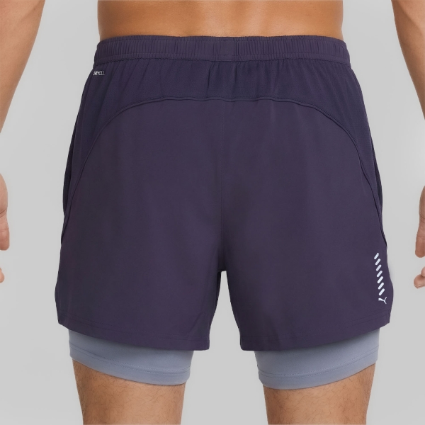 Puma Velocity 2 in 1 5in Shorts - Deep Plum