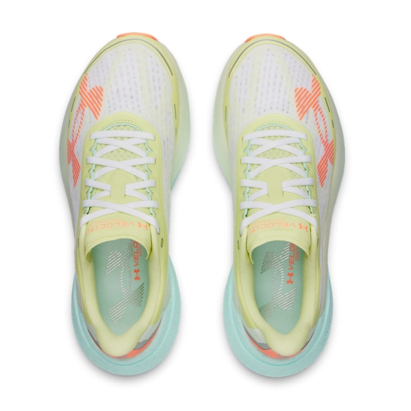 Under Armour Velociti Distance - White/Refresh Mint/Electric Tangerine