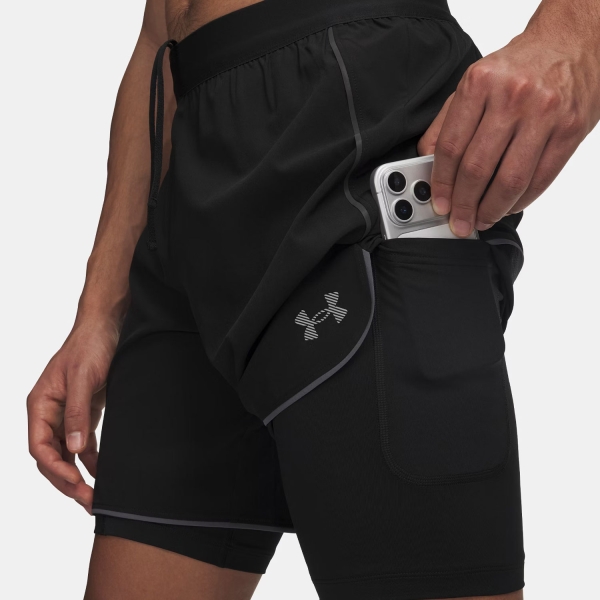 Under Armour Velociti Pro 2 in 1 7in Pantaloncini - Ultimate Black