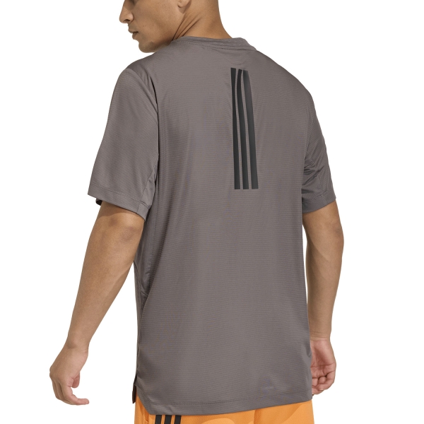 adidas D4T Power 3 Stripes T-Shirt - Charcoal