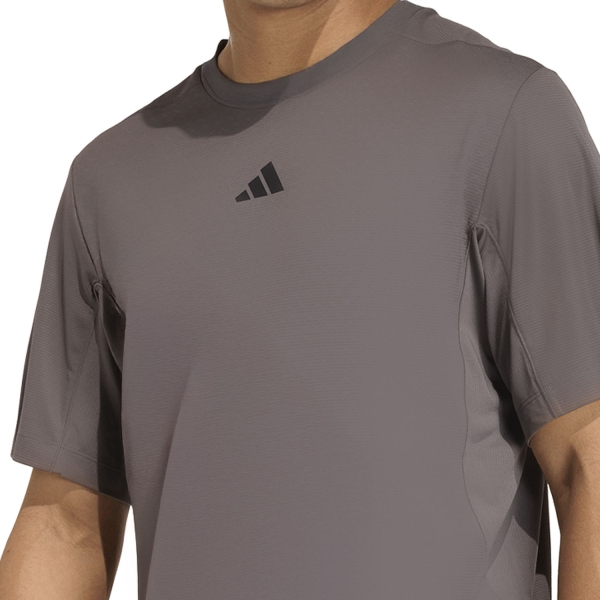 adidas D4T Power 3 Stripes T-Shirt - Charcoal