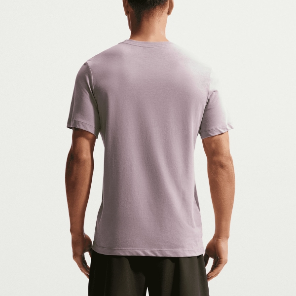 Nike Dri-FIT Swoosh Logo Maglietta - Light Violet Ore/Black