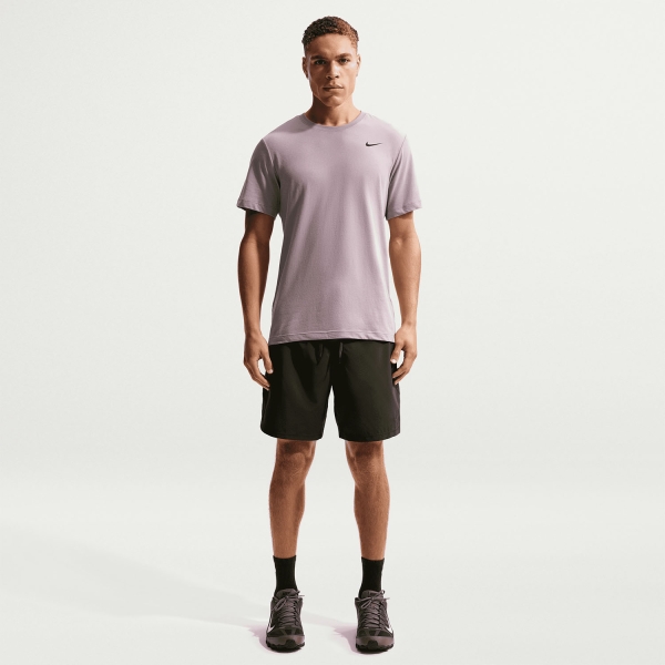 Nike Dri-FIT Swoosh Logo Maglietta - Light Violet Ore/Black