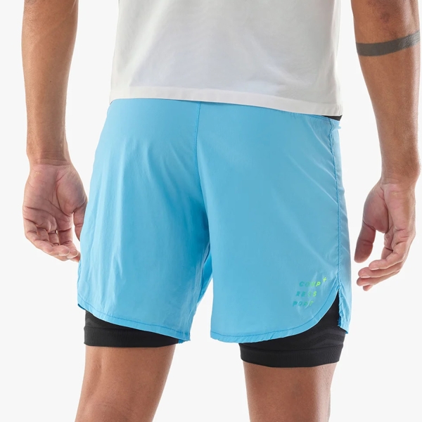 Compressport Trail Racing 2 in 1 7in Shorts - Norse Blue