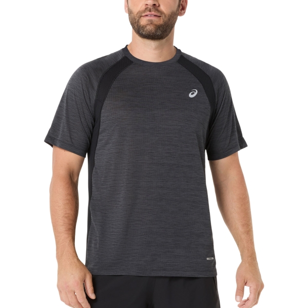 Men's Running T-Shirt ASICS Road Pro TShirt  Performance Black 2011D453001