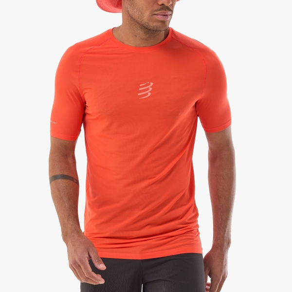 Camisetas de Manga Corta Trail Running Hombre Compressport Pro Camiseta  Tigerlily ATSM3633187