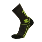 Mico Trek Medium Odor Zero Socks - Antracite/Giallo Fluo