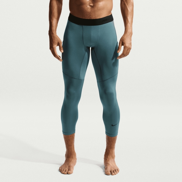 Calzamaglia Intima Uomo Nike DriFIT Pro 3/4 Calzamaglia  Mineral Slate/Black FB7950382