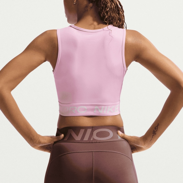 Nike Pro 365 Top - Pink Foam/White