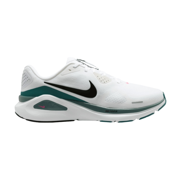 Scarpe Running Stabili Uomo Nike Structure 26  White/Black/Mineral Slate/Hyper Pink HJ1102115