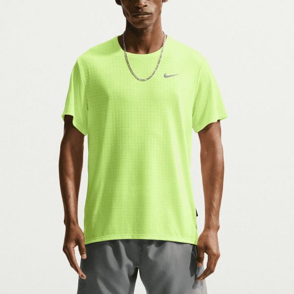 Maglietta Running Uomo Nike Miler Breathe Maglietta  Volt Ice/Reflective Silver HJ4181737