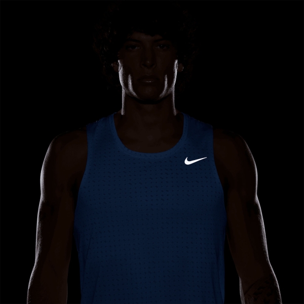 Nike Breathe Miler Canotta - Royal Pulse/Reflective Silver