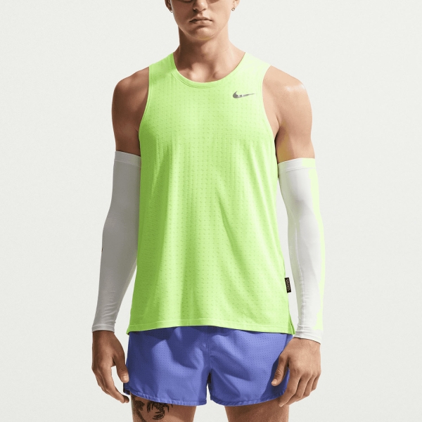 Canotta Running Uomo Nike Breathe Miler Canotta  Volt Ice/Reflective Silver HJ4183737