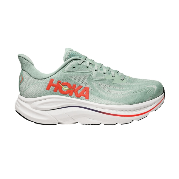 Zapatillas Running Neutras Hombre Hoka Clifton 10  Sage/Neon Flame 1162030SGNN