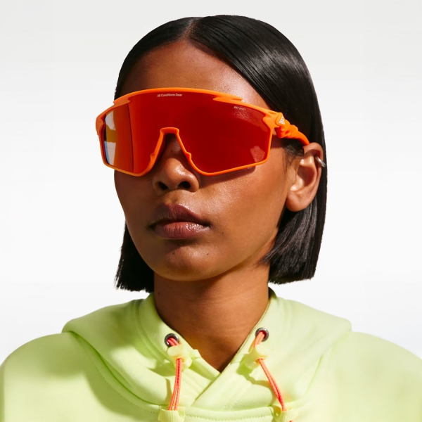 Nike ACG Vista Vert Gafas de Sol - Matte Safety Orange/Orange Mirror