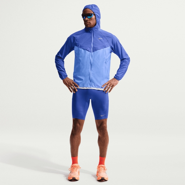 Nike Dri-FIT UV Stride Giacca - Lapis/Royal Pulse/Reflective Silver