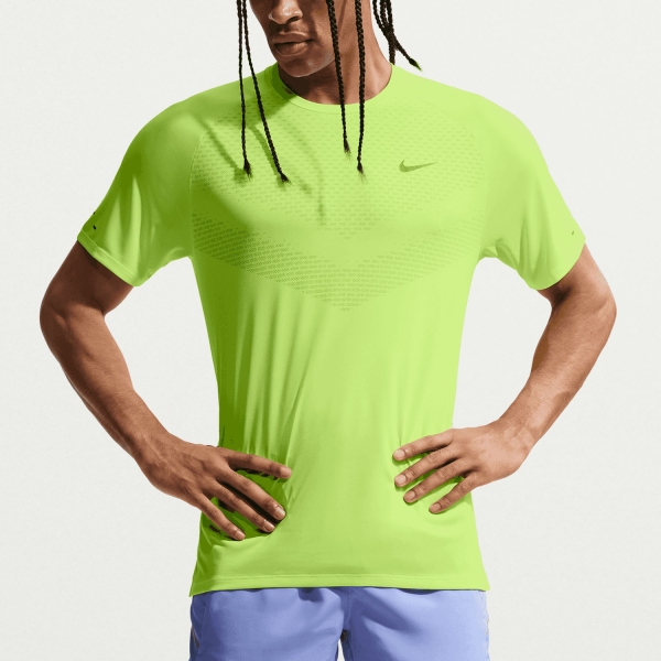Maglietta Running Uomo Nike DriFIT ADV Stride Maglietta  Volt Ice/Reflective Silver HV5203737