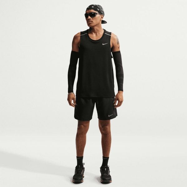 Nike Dri-FIT Miler Canotta - Black/Reflective Silver